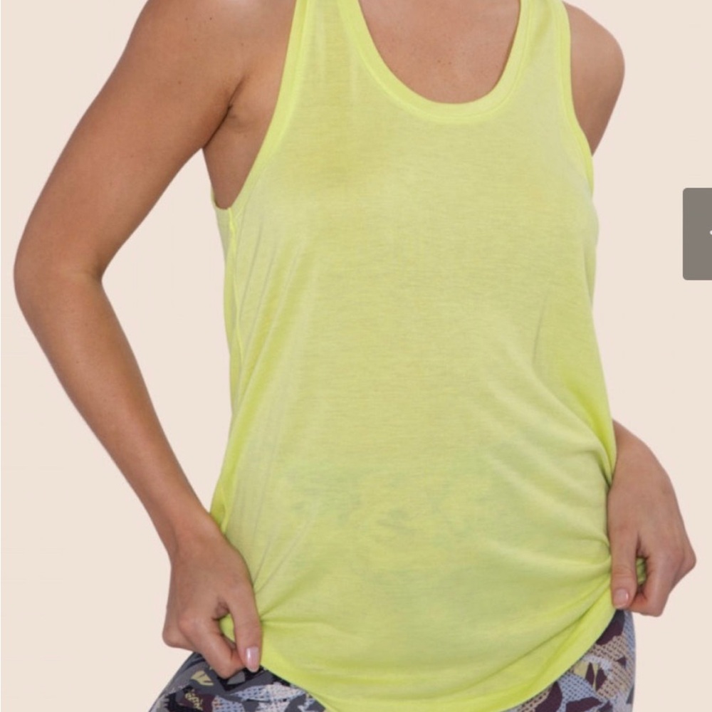 Mono B Yellow Relaxed Fit Tank Top